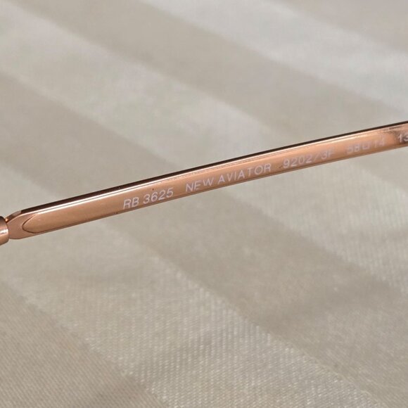 NEW  - Ray-Ban Unisex's Aviator Sunglasses RB3625 - Picture 6 of 7